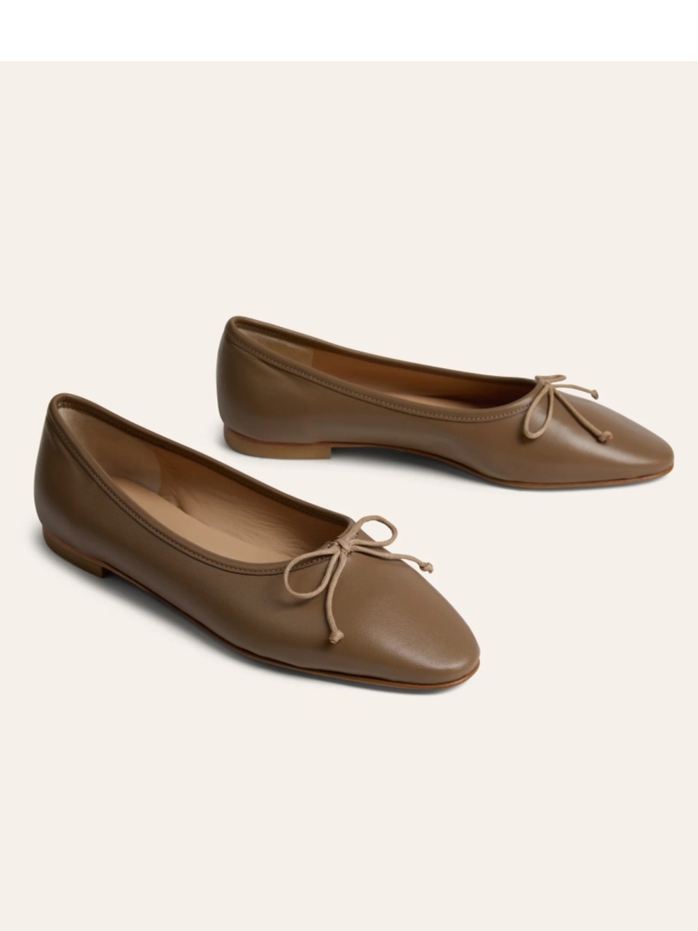 A. Soliani Como Ballet Flat in Taupe - Picture 3 of 9